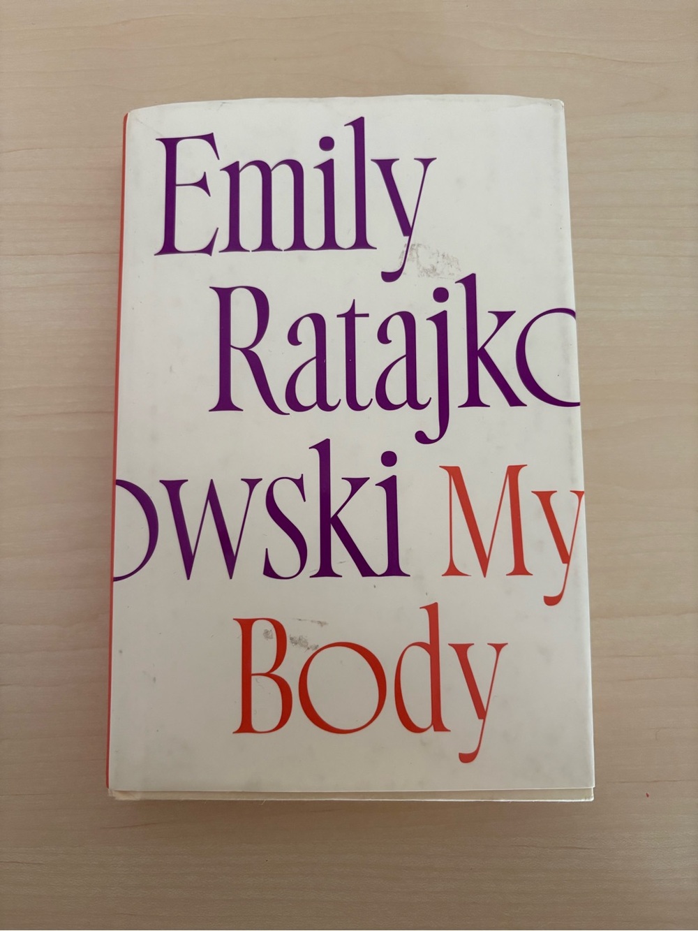 My Body by Emily Ratajkowski Book